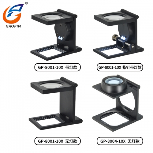 帶LED燈 折疊式放大鏡 GP-8001組合（hé）放大鏡